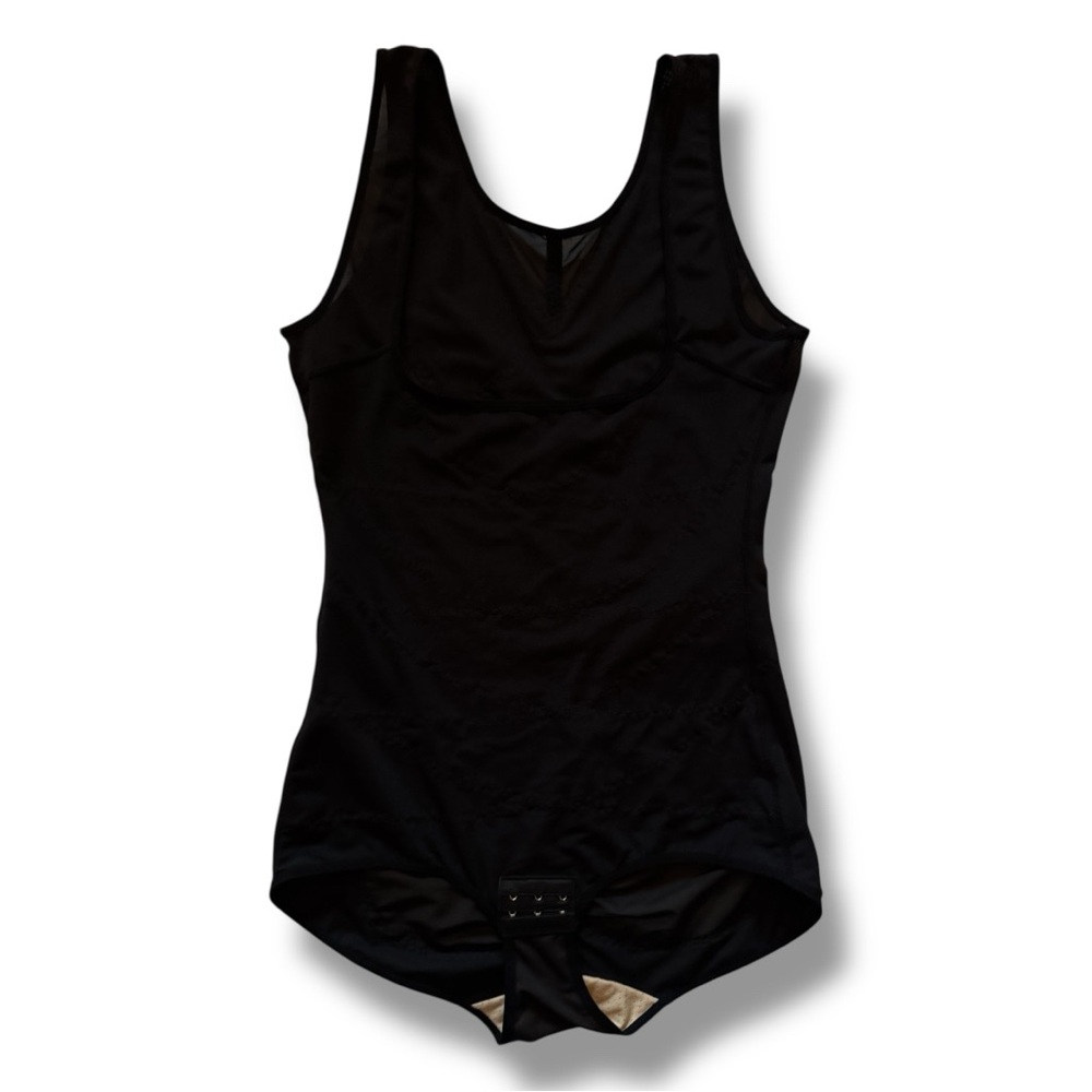 NWOT Black Mesh V-Neck Tummy Control Body Shaper Bodysuit - Plus Size 2XL - Picture 14 of 16